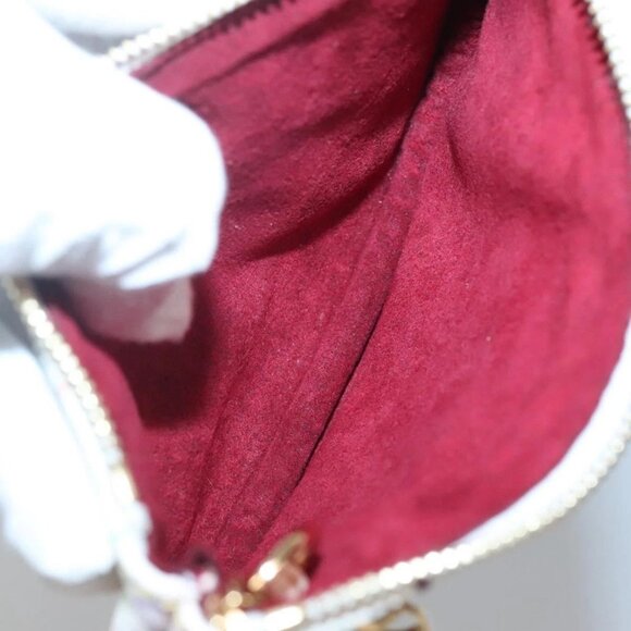 LOUIS VUITTON Monogram Multicolor Pochette MM Pouch White M60028 LV Auth 134908V - Picture 13 of 16
